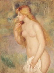 Stående badende kvinde, 1896